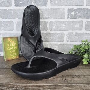 Hurley Injection Step Non-Slip Grip Flip Flops Black Men's Size 12 Beach Summer